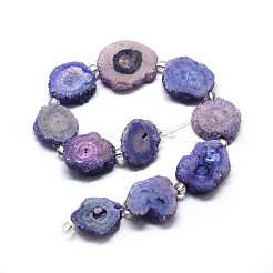 Natürliche Druzy Quarzkristall-Perlenstränge&nbsp;G-F582-A02