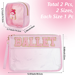 Trousses de maquillage en pvc et polyester&nbsp;ABAG-WH20014-06D