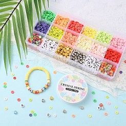 Kit de fabricación de pulsera heishi de diy&nbsp;DIY-YW0006-76