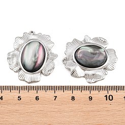 Natürliche Muschel ovale Anhänger&nbsp;STAS-Z202-13P