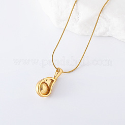 Collier avec pendentif en forme d'aubergine en acier inoxydable pour femme&nbsp;PS0001