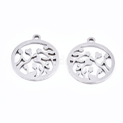 Pendentifs en acier inoxydable 201 anti-ternissement&nbsp;STAS-T044-191P