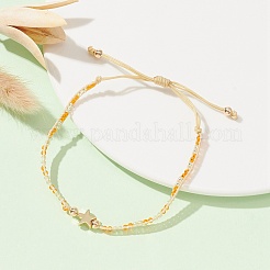Braccialetto intrecciato regolabile&nbsp;BJEW-MZ00043-01