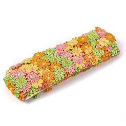 Bordures en dentelle de polyester à fleurs de marguerite&nbsp;OCOR-H109-06C