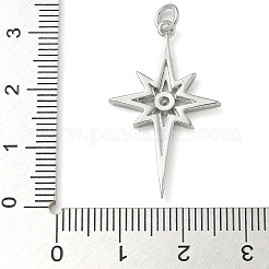 Porte micro ouvrent pendentifs zircone cubique en laiton de placage&nbsp;KK-K392-22P