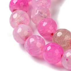 Brins de perles d'agate de veines de dragon naturelles teintes et chauffées&nbsp;G-P539-A01-06