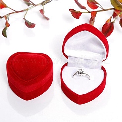 Valentinstag-Samtring-Aufbewahrungsboxen&nbsp;AJEW-CL0004-89B