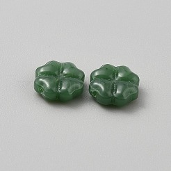 Abalorios de vidrio imitación de jade&nbsp;GLAA-WH0030-49A