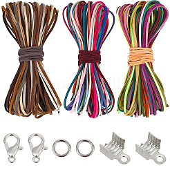 Kit fai da te per realizzare braccialetti in cordino di velluto&nbsp;DIY-CL0002-49