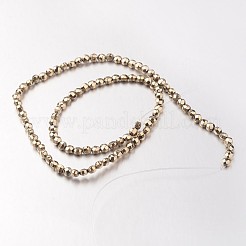 Electroplate non magnetici ematite sintetico fili di perline&nbsp;G-F300-34-06