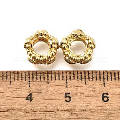 Laiton micro pavé perles d'espacement zircon cubique transparent&nbsp;KK-S508-49G