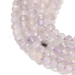Facettierten natürlichen Amethyst Perlen Stränge&nbsp;G-RM241221-N6