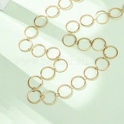 Halsketten aus 14 mm Ringgliederkette aus Edelstahl 304&nbsp;NJEW-P343-01D-G