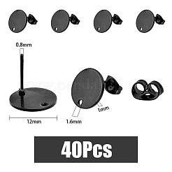 40 pieza de accesorios para pendientes de acero inoxidable 304&nbsp;STAS-DC0011-80