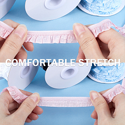 Garniture de cordon élastique en chinlon plat de 10 mètre&nbsp;OCOR-WH0070-75C