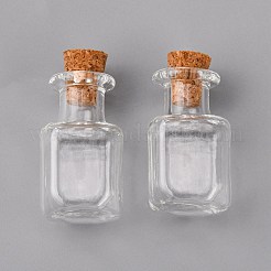 Bottiglie dei desideri in vetro fai da te ciondolano il kit per la creazione di orecchini&nbsp;DIY-FS0002-75