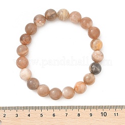 Natürliche sunstone Stretch-Armbänder&nbsp;X-BJEW-E373-10mm-04