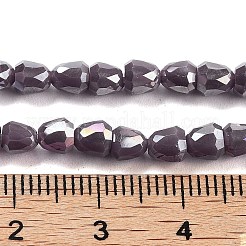 Chapelets de perles en verre électroplaqué&nbsp;EGLA-D030-P4mm-B06