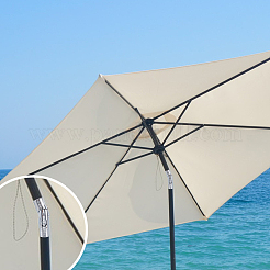 Réglage de l'inclinaison par bouton-poussoir en alliage d'aluminium pour parasols de jardin&nbsp;FIND-WH0199-346
