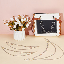 4 Stück 4 Stile Legierung Handtasche Kettenriemen&nbsp;FIND-AN0001-42
