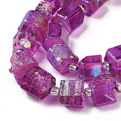 Elettrodeposte perle di quarzo naturale fili&nbsp;G-G767-02-07