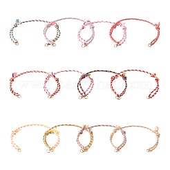 36 Stück 12 Farben Polycotton-Kordel zum Basteln von Armbändern&nbsp;BJEW-TAC0053
