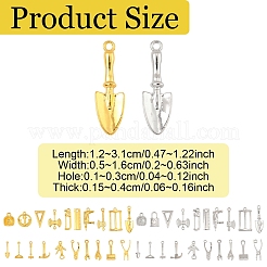 20 pz 20 pendenti in lega di placcatura cremagliera stile&nbsp;FIND-YW0007-52