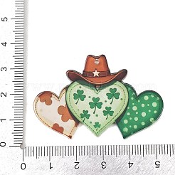 Undurchsichtig bedruckte Acrylanhänger zum St. Patrick's Day&nbsp;OACR-A045-05C