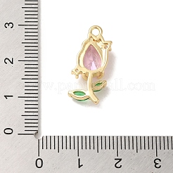 Pendentifs en zircone cubique clair en laiton&nbsp;KK-G499-12G