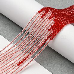 Brins de perles de verre de couleur dégradé transparent&nbsp;GLAA-H021-01A-37