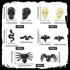200 cabochon en résine à 5 styles sur le thème d'Halloween&nbsp;AJEW-SP0002-93