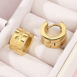 Orecchini a cerchio huggie in acciaio inossidabile 304 per donna&nbsp;EJEW-C096-39G