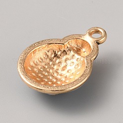 Legierungs-Emaille-Anhänger mit Strass-Einstellung&nbsp;LS-ENAM-WH0050-08G-02