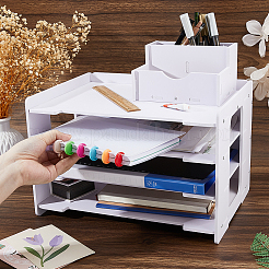 Porte-documents en PVC à 4 couche&nbsp;ODIS-WH0078-67