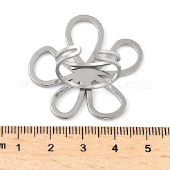 Offene Manschettenringe aus 304 Edelstahl für Damen&nbsp;RJEW-U060-04A-P