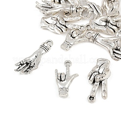 15 pz 3 stili pendenti in lega di stile tibetano&nbsp;TIBE-FP0001-21