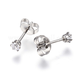 Cadeaux pour petit ami Saint Valentin zircons cubiques&nbsp;EJEW-H072-01