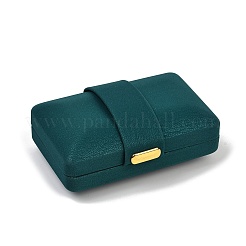 Rechteckige Aufbewahrungsboxen für Schmuckringe aus PU-Leder&nbsp;CON-Z009-01A-01