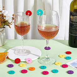 70 ciondolo in feltro a forma di calice da vino in 7 colori&nbsp;AJEW-PH0006-40A