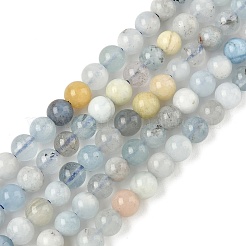 Chapelets de perles en aigue-marine naturelle&nbsp;G-D327-A01-5mm