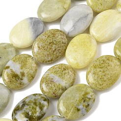 Fili di perle giada limone naturale&nbsp;G-B078-G04-02