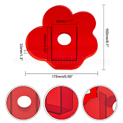 Plastikvase in Blumenform&nbsp;DIY-WH0227-16