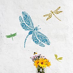 Große wiederverwendbare Zeichenschablonen aus Kunststoff&nbsp;DIY-WH0172-771