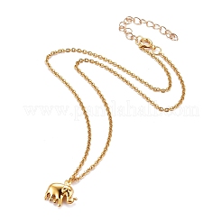 Collane del pendente elefante&nbsp;NJEW-JN03078-05