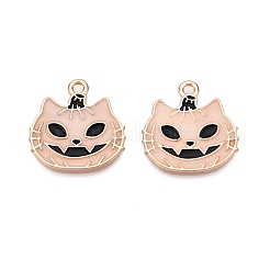 Halloween-Thema Rack-Beschichtung leuchtende Legierung Emaille Anhänger&nbsp;ENAM-N056-239G