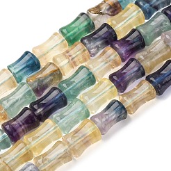 Fluorit natürlichen bunten Perlen Stränge&nbsp;G-H051-B01-02