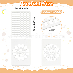 1 ensemble de pochoirs de dessin et de peinture acrylique&nbsp;DIY-BC0014-33A