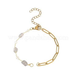 3 braccialetto a catena con graffetta in acciaio inossidabile 304&nbsp;AJEW-JB01434