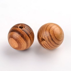 Runde Naturholzperlen&nbsp;X-WOOD-Q009-25mm-LF