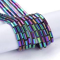 Chapelets de perles en verre électroplaqué&nbsp;EGLA-K014-B-FP03